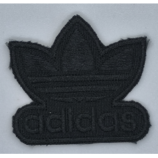 Аплікація для одягу спортивна чорна. Adidas.