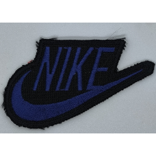 Аплікація для одягу спортивна чорно-синя. Nike.
