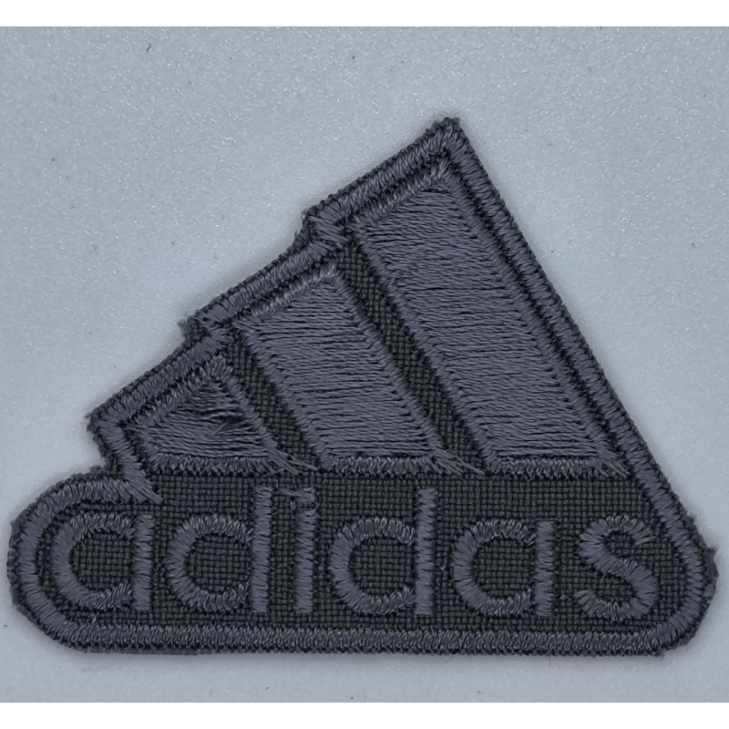 Аплікація для одягу спортивна сіра. Adidas.