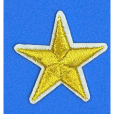 Аплікація для одягу. Зірка золота.