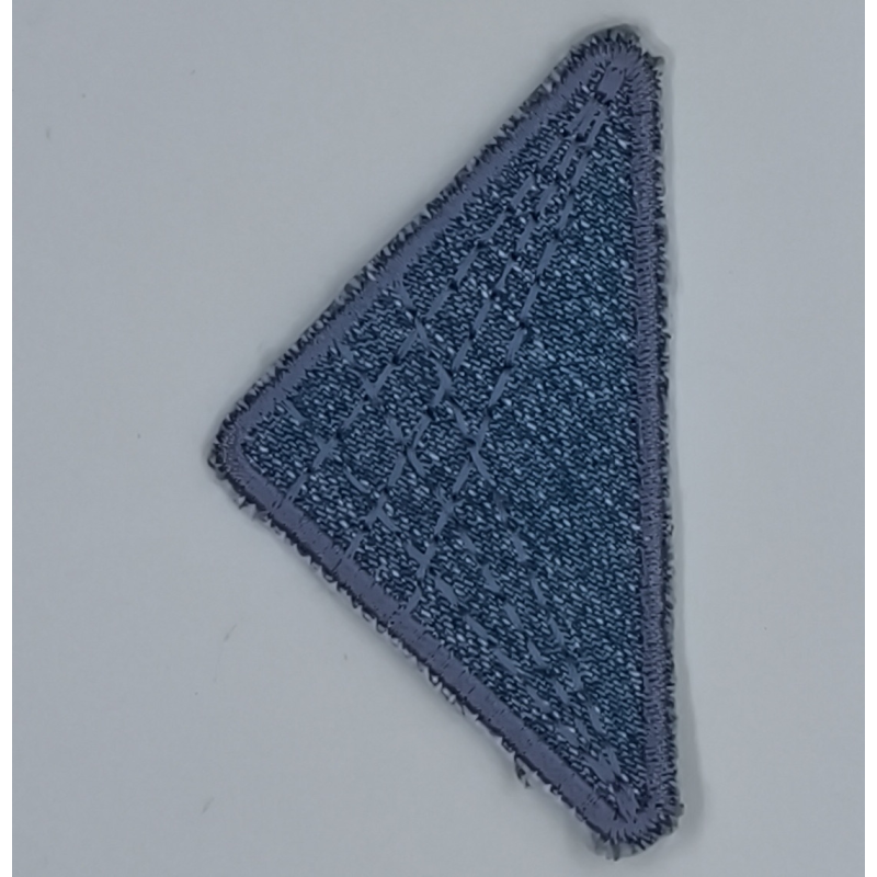 Аплікація для одягу. Трикутник джинсовий.