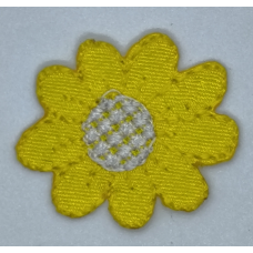 Аплікація для одягу. Квіточок жовтий.
