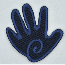 Аплікація для одягу. Легка синя.