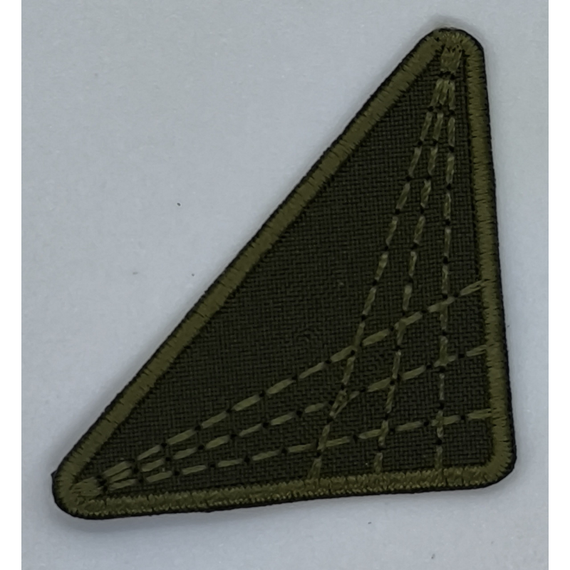 Аплікація для одягу. Трикутник хакі.