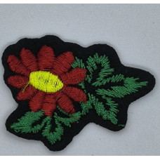 Аплікація для одягу спортивна. Квіточок із листочками.