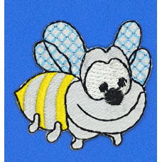 Аплікація для одягу. Пчелка.