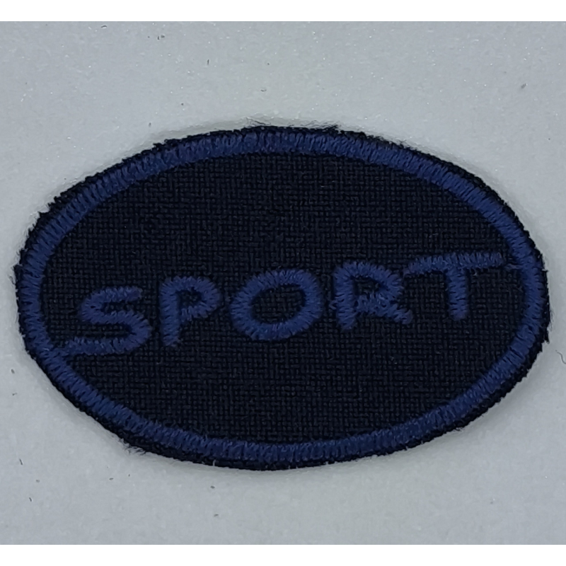 Аплікація для одягу спортивна. Spot синя. Аплікація для одягу спортивна. Spot синя.