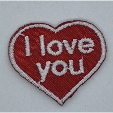 Аплікація для одягу. I love you.