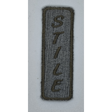 Аплікація для одягу сірий джинс Stile.