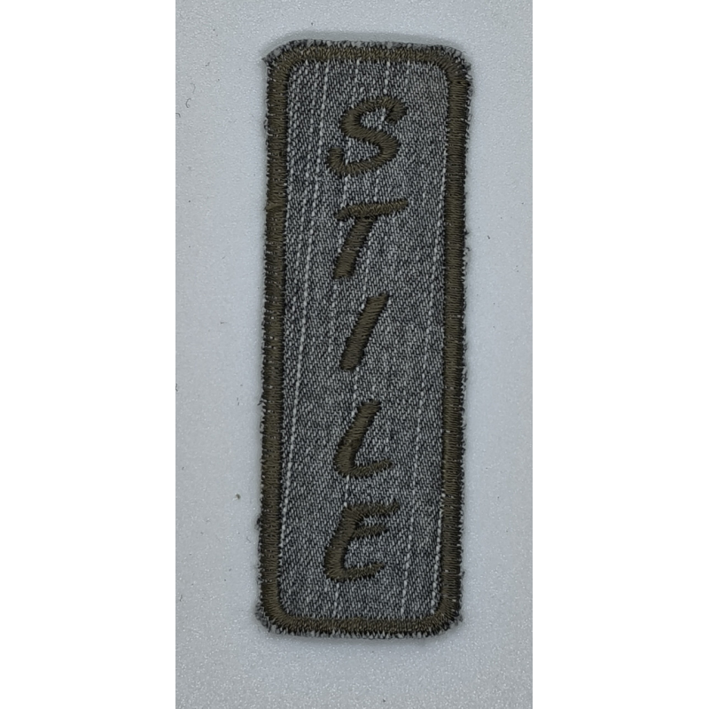 Аплікація для одягу сірий джинс Stile.