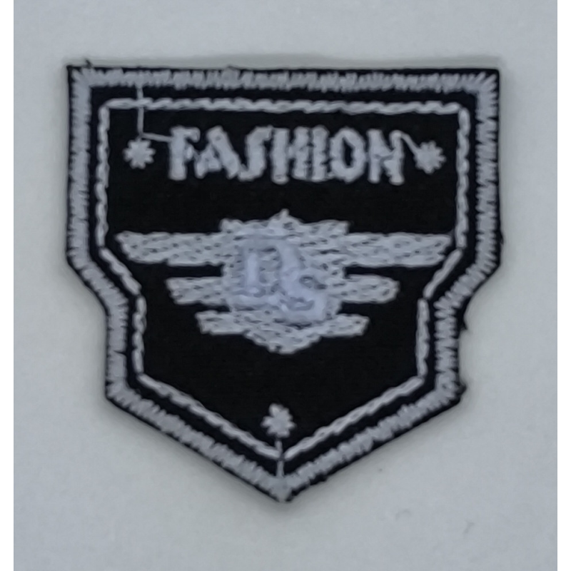 Аплікація для одягу спортивна. Fashion чорно-біла