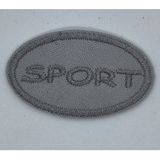 Аплікація для одягу спортивна. Sport сіра.