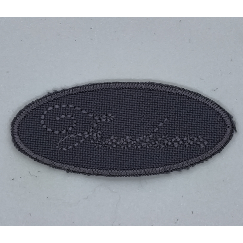 Аплікація для одягу спортивна темно-сіра freedom.