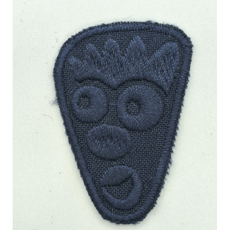 Аплікація для одягу спортивна чорна мордочка.