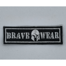 Аплікація для одягу спортивна чорна Brave Wear.