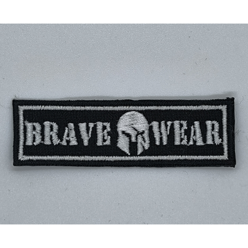 Аплікація для одягу спортивна чорна Brave Wear.