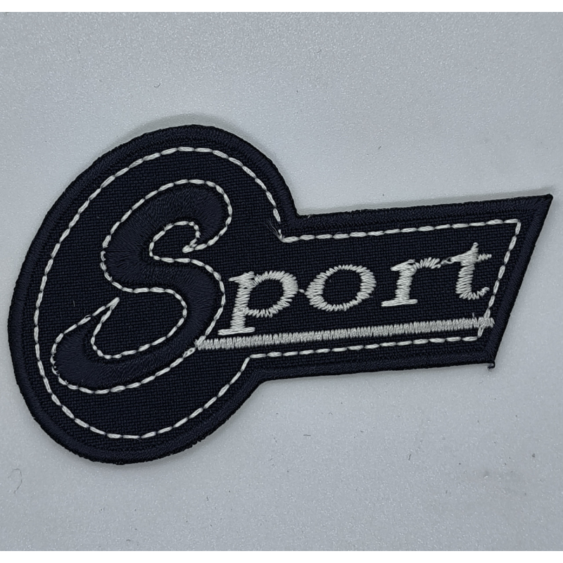 Аплікація для одягу спортивна темно-синя Sport.
