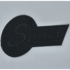 Аплікація для одягу спортивна чорна Sport.