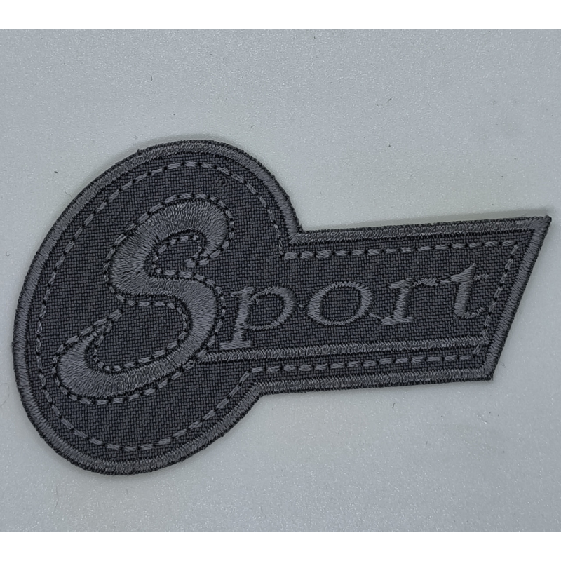 Аплікація для одягу спортивна сіра Sport.