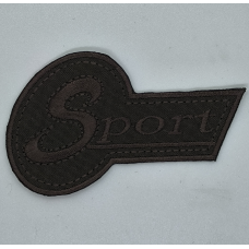 Аплікація для одягу спортивна коричнева Sport.