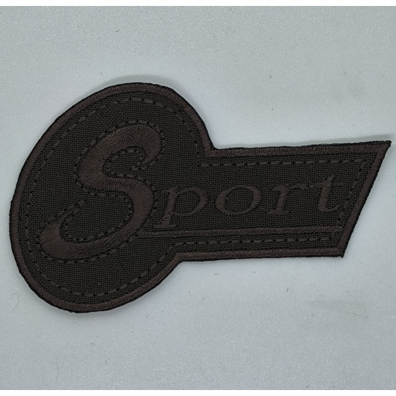 Аплікація для одягу спортивна коричнева Sport.