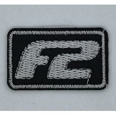 Аплікація для одягу спортивна чорно-біла F2.