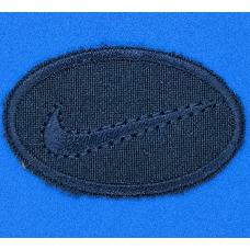 Аплікація для одягу спортивна синя. знак Nike.