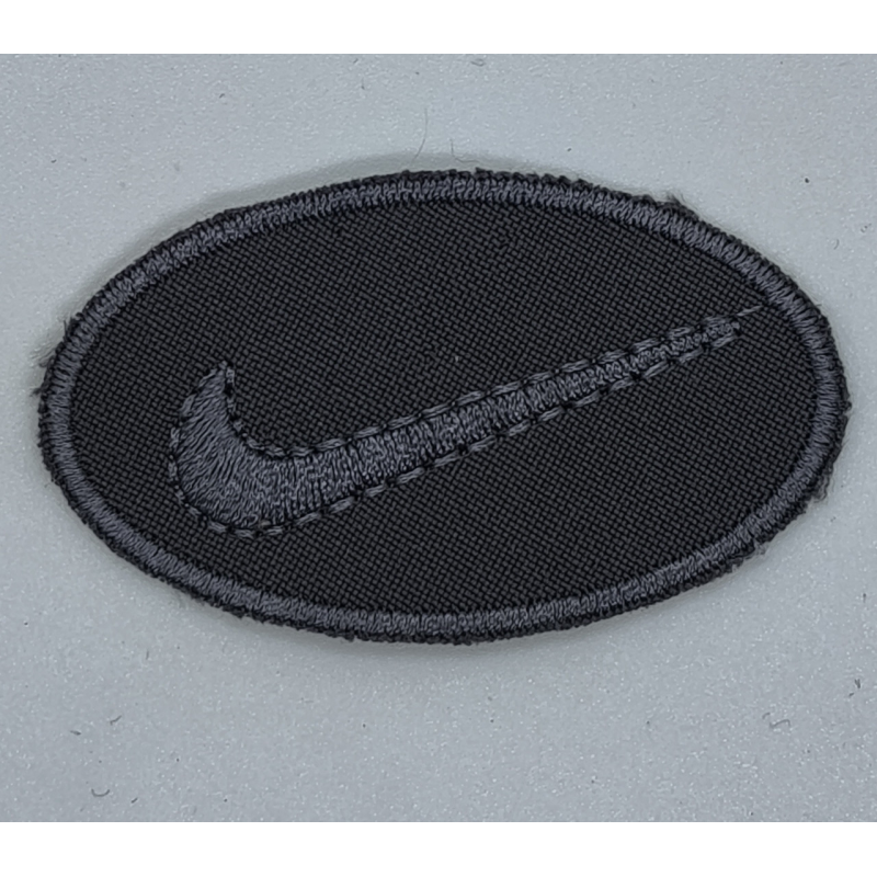 Аплікація для одягу спортивна сіра знак Nike.