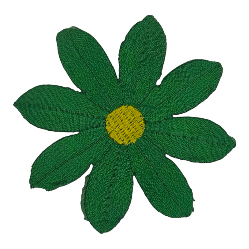 Аплікація для одягу. Квітка зелена.