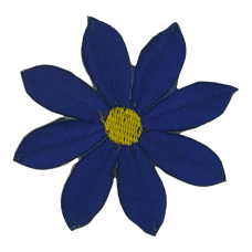 Аплікація для одягу. Квітка синій.