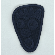 Аплікація для одягу спортивна синя мордочка.