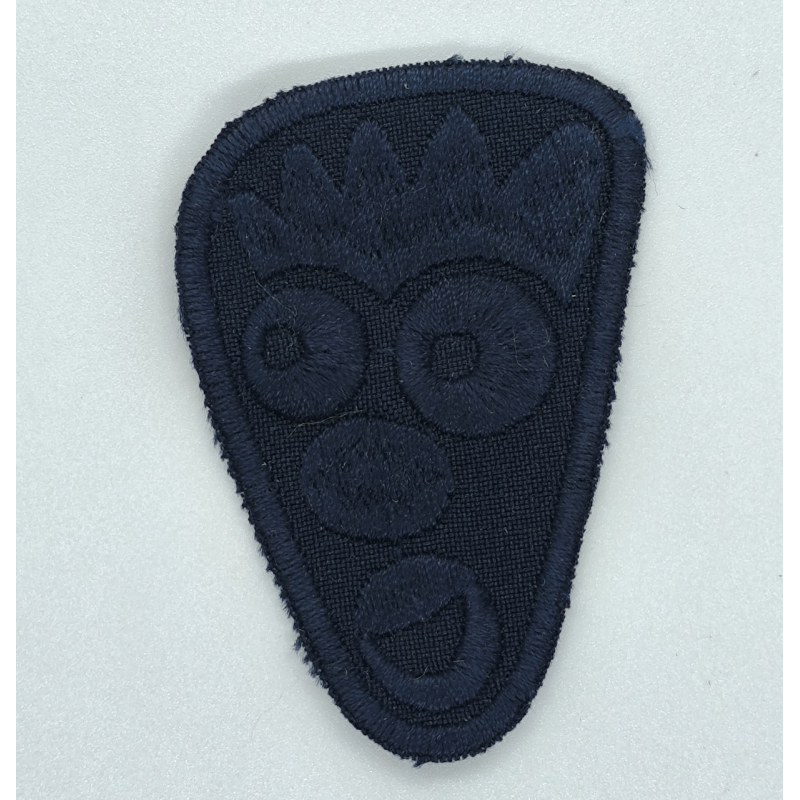 Аплікація для одягу спортивна синя мордочка.