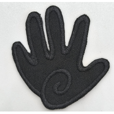 Аплікація для одягу. Легка чорна.