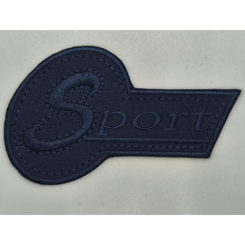 Аплікація для одягу спортивна темно-синя Sport.