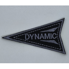 Аплікація для одягу спортивна чорно-сіра Dynamic.