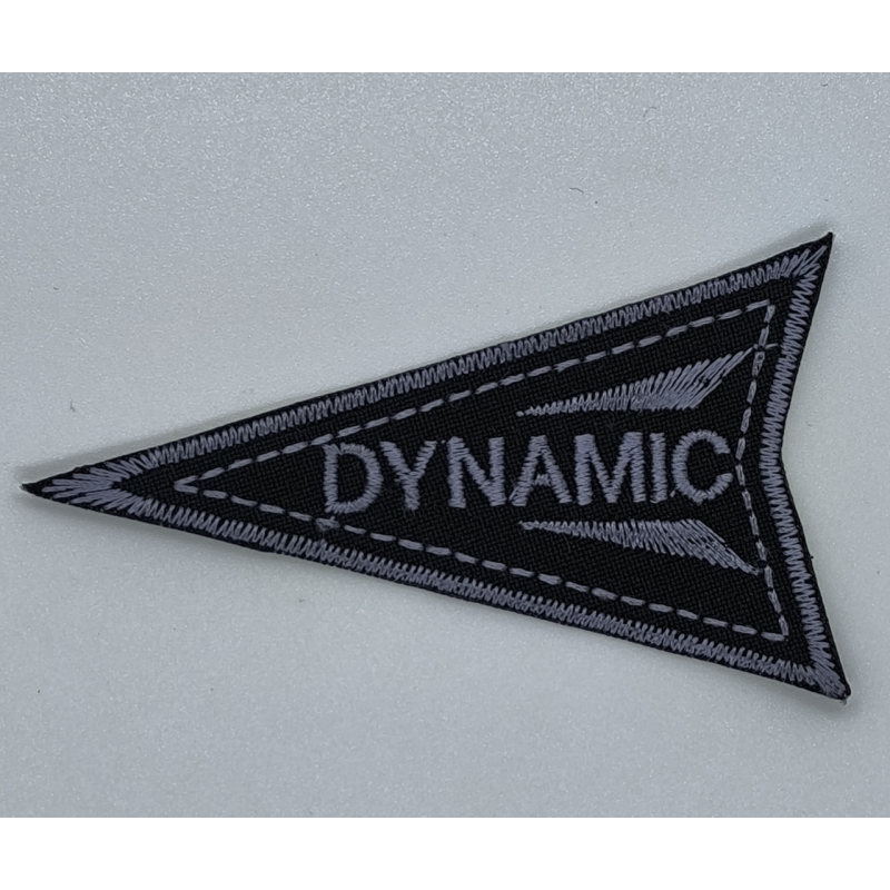 Аплікація для одягу спортивна чорно-сіра Dynamic. Аплікація для одягу спортивна чорно-сіра Dynamic.
