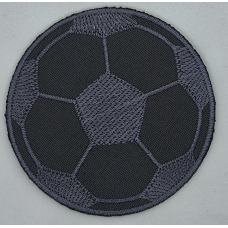 Аплікація для одягу великої Футбольний м“яч, сірий.