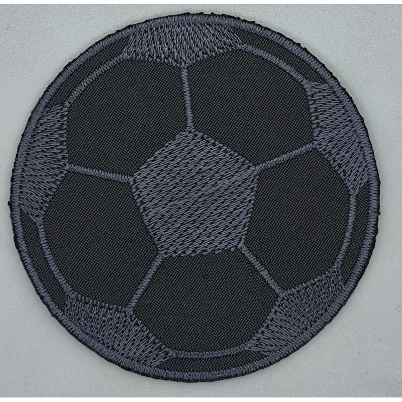 Аплікація для одягу великої Футбольний м“яч, сірий.