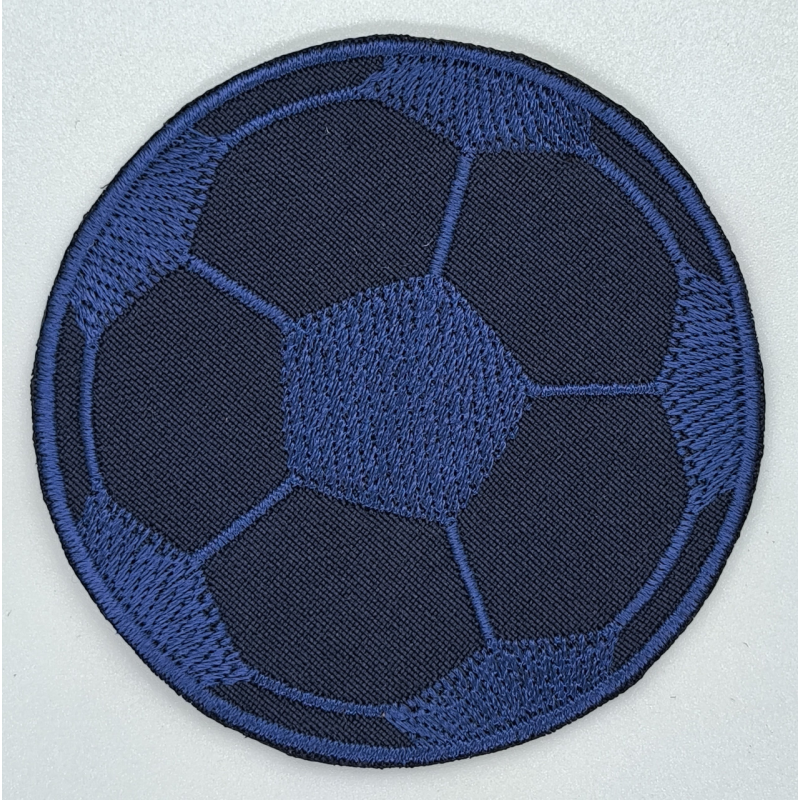 Аплікація для одягу великої Футбольний м“яч, синій.