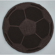 Аплікація для одягу великої Футбольний м“яч, коричневий.