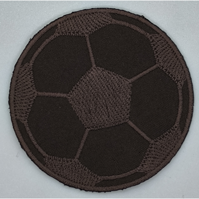 Аплікація для одягу великої Футбольний м“яч, коричневий.