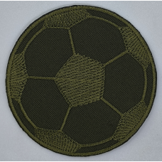 Аплікація для одягу великої Футбольний м“яч, хакі.