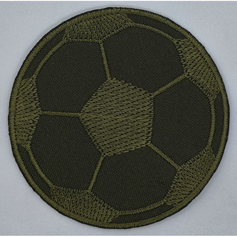 Аплікація для одягу великої Футбольний м“яч, хакі.