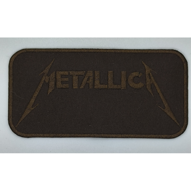 Аплікація для одягу Metallica, коричнева.