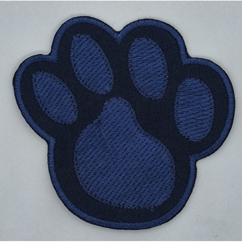 Аплікація для одягу синя лапка, велика. Аплікація для одягу синя лапка, велика.