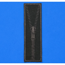 Аплікація для одягу коричнева блискавка.