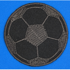 Аплікація для одягу, коричнева. Футбольний м“яч.