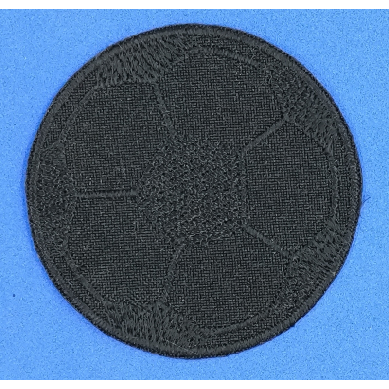 Аплікація для одягу, чорна. Футбольний м“яч.