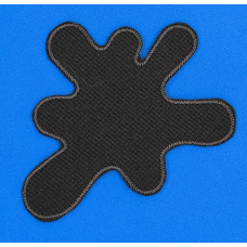 Аплікація для одягу. Клякс великий, коричневий.