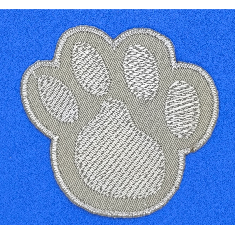 Аплікація для одягу, лапка бежева